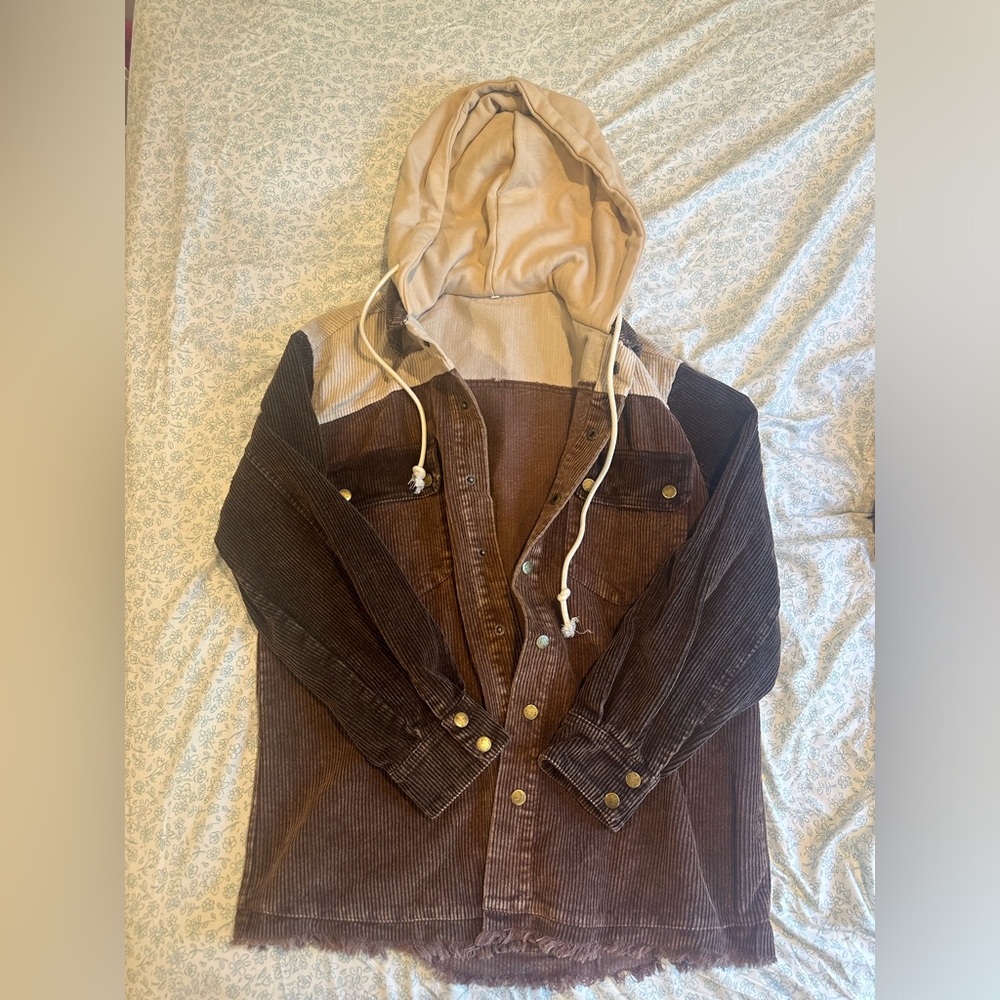 Corduroy Hooded Jacket!